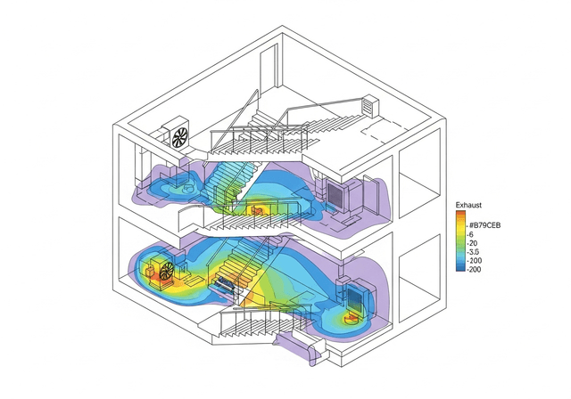 Oddymianie klatki schodowej: analiza i modelowanie FDS