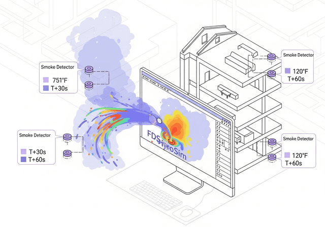 Czujka dymu i ciepła w FDS: Symulacja i ustawienia