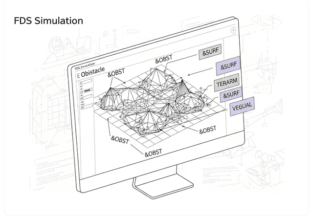 Definiowanie przeszkód (&OBST) w FDS: Poradnik techniczny