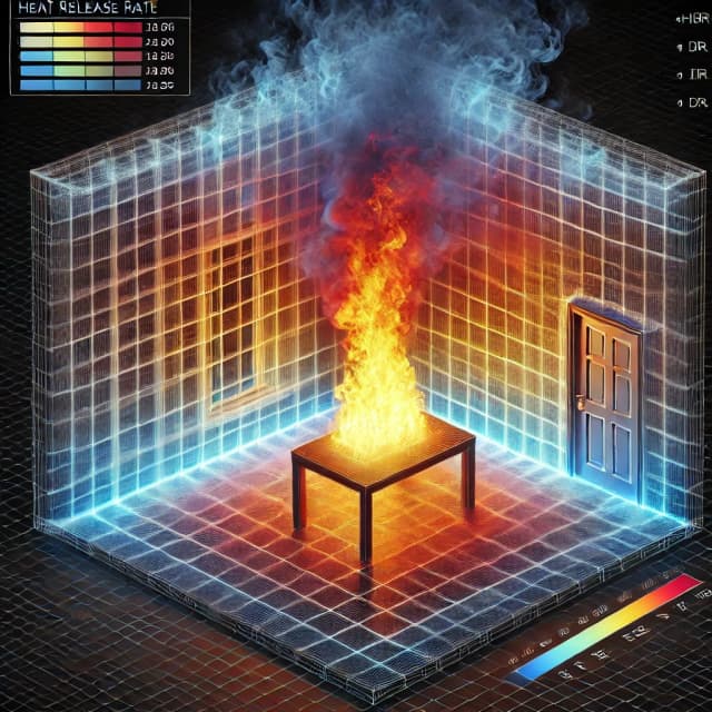 Wyznaczenie i ustawienie mocy pożaru w symulacjach FDS