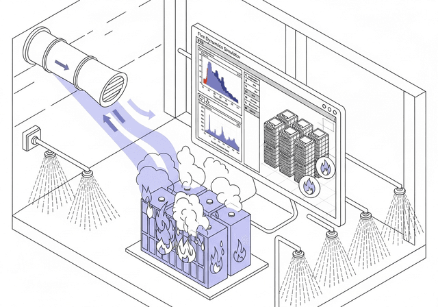 Modelowanie pożarów baterii litowo-jonowych w FDS